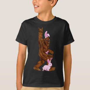 Easter bigfoot bunny in a basket is funny for sund T-Shirt