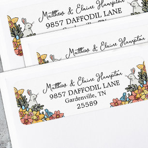 Easter Birds and Bunny Adresse de retour