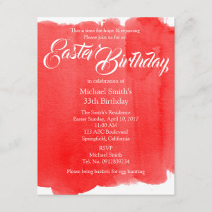 Easter Birthday Chic and Moder Invitation