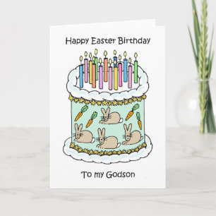 Easter Birthday Godson Card