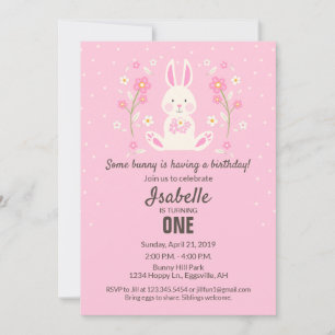 Easter Birthday Invitation for First year