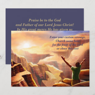 Easter Blessings Custom Greeting Christian Easter  Holiday Card