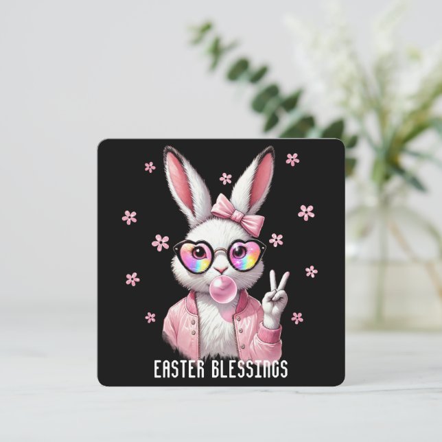 Easter Blessings Greeting Card (Standing Front)