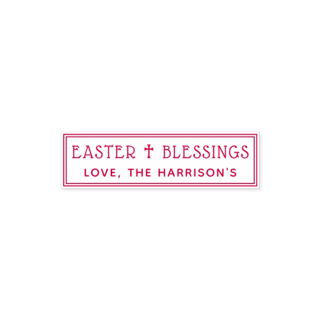 Easter Blessings Holy Cross Self-inking Stamp (Design)