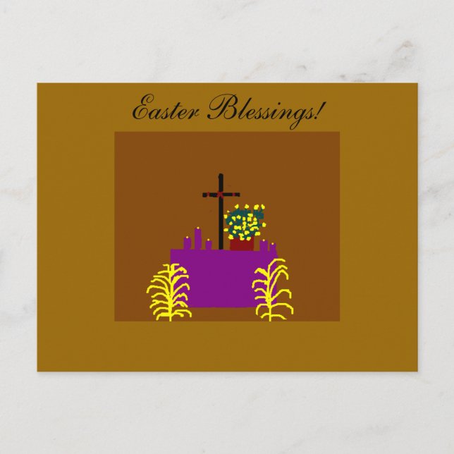 Easter Blessings Postcard (Front)
