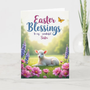 Easter Blessings Sister Spring Card