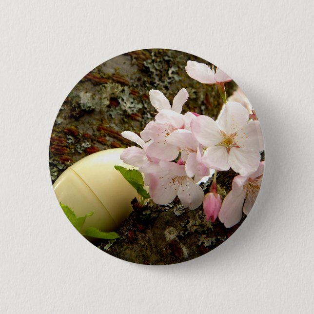 Easter Blossoms 2 Inch Round Button (Front)