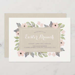 Easter Blossoms Brunch Invitation