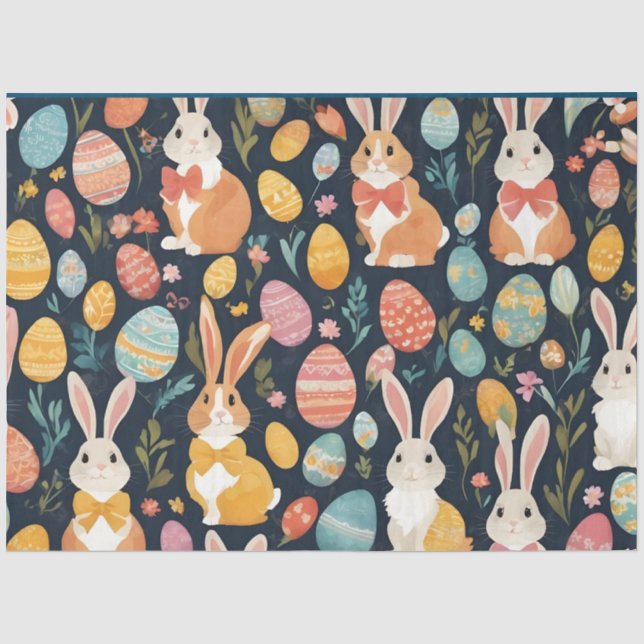 Easter Boho Bunny Collection Tissue Paper (Front)