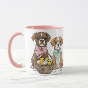 Easter Boxer Dogs Mug