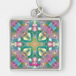 EASTER BRIDGET ~ Religious Cross ~ Personalised Keychain