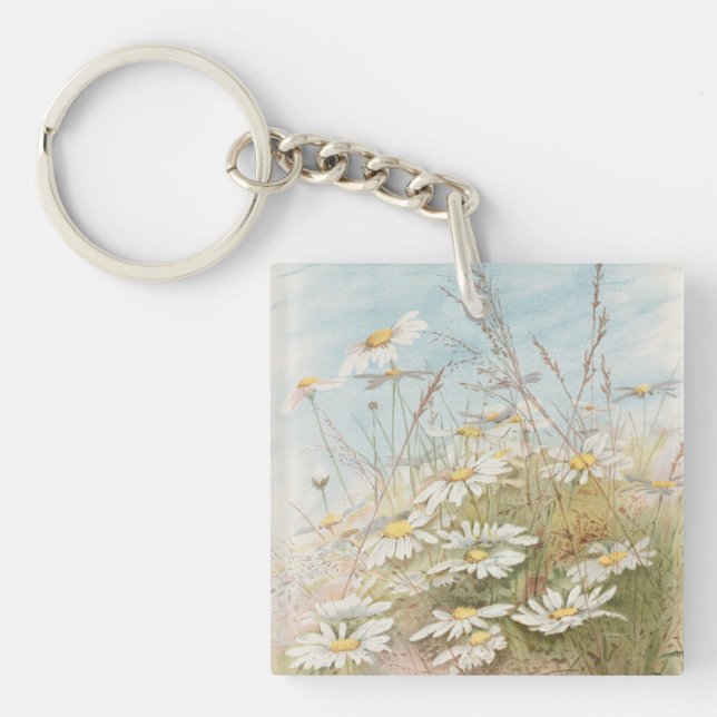 "Easter Brings the Budding Spring"  Keychain (Front)