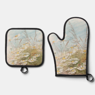 "Easter Brings the Budding Spring" Oven Mitt & Pot Holder Set