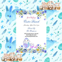 Easter Brunch Decorative Egg Birds Bunny Floral