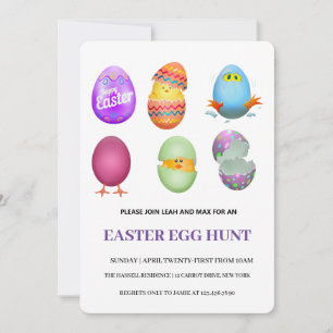 Easter Brunch Egg Hunt Invitation