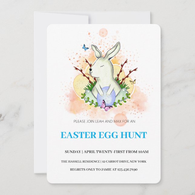 Easter Brunch Egg Hunt Invitation (Front)