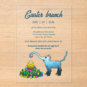 Easter brunch & Egg Hunt Invitation