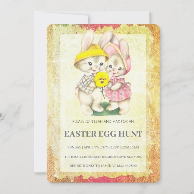 Easter Brunch Egg Hunt Invitation (Front)