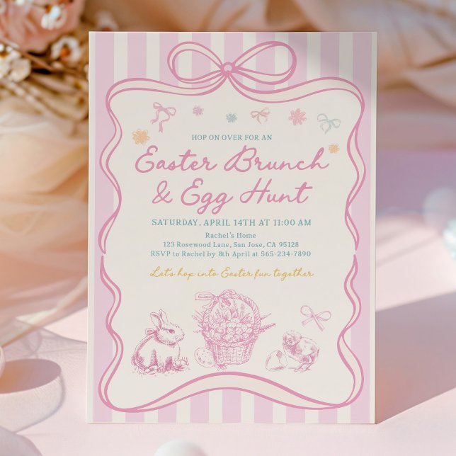 Easter Brunch & Egg Hunt Invitation (Créateur téléchargé)
