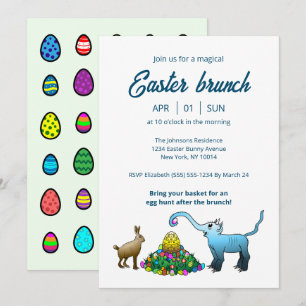 Easter brunch & Egg Hunt Invitation