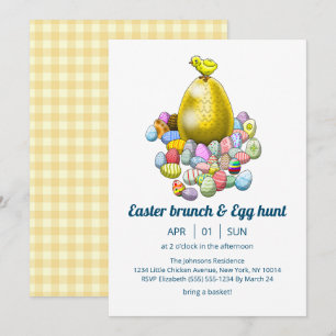 Easter brunch & Egg Hunt Invitation
