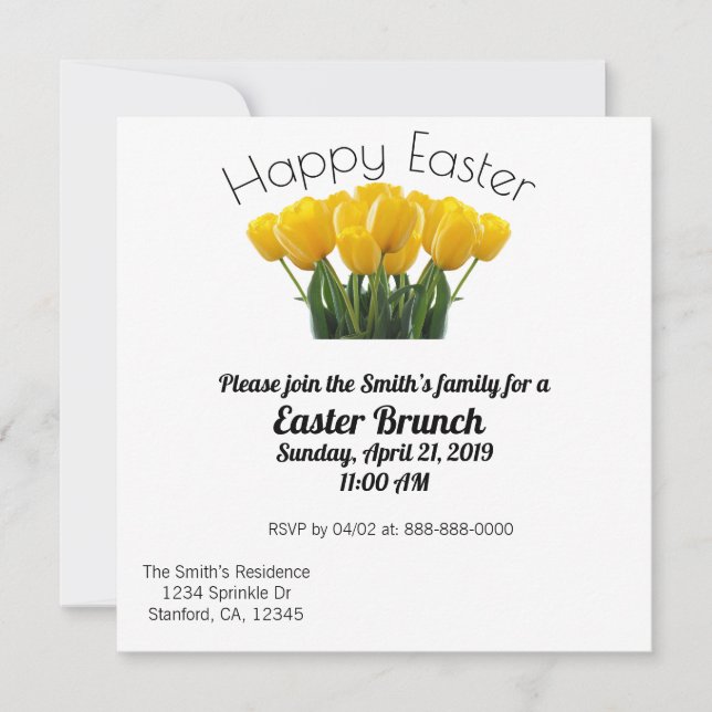 Easter Brunch Invitation (Front)