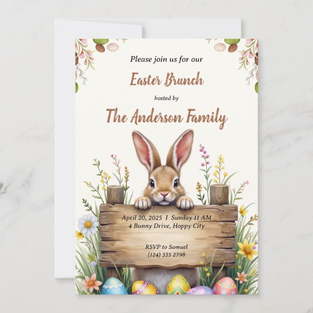 Easter Brunch Invitation (Front)