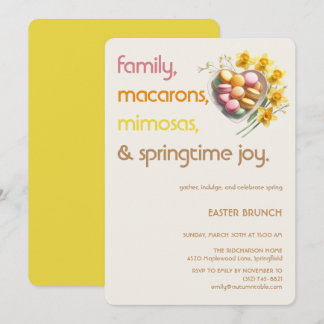 Easter Brunch Invitation Floral Spring Party 