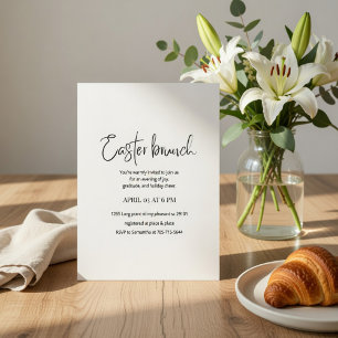 Easter Brunch Invitation   Modern Elegant Spring 