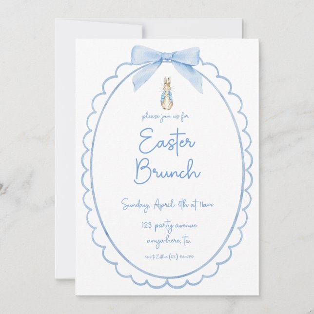 Easter Brunch Invitation Template | 5x7 Printable  (Front)