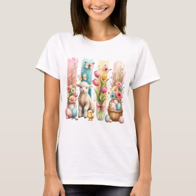 Easter Brush Stroke Shirt, Happy Easter Shirt (Front)