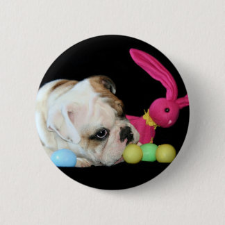 Easter Bulldog button