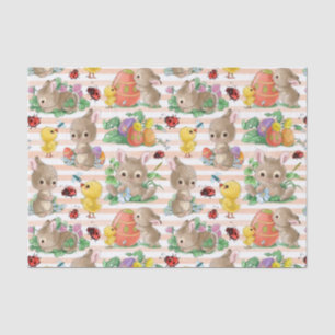 Easter Bunnies And Chicks Tissue Paper
