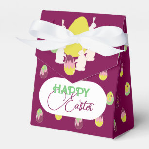 Easter bunnies and painted eggs. Favour Box