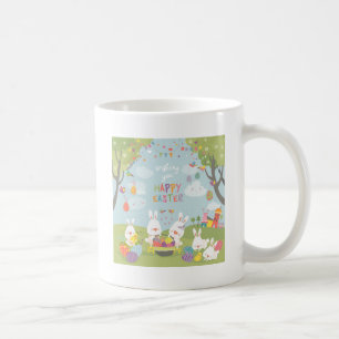 easter bunnies coffee mug