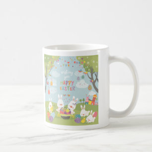 easter bunnies coffee mug