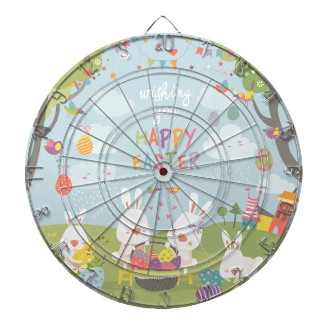 easter bunnies dartboard (Front)