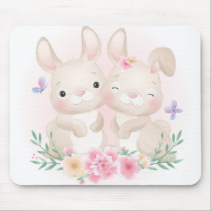 Easter Bunnies Mouse Pad