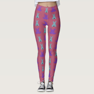 easter bunnies pattern leggings