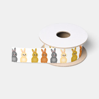 Easter bunnies satin ribbon