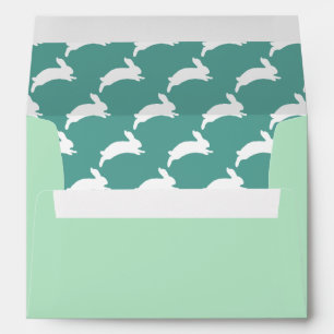 Easter Bunnies & Spring Green Envelopes