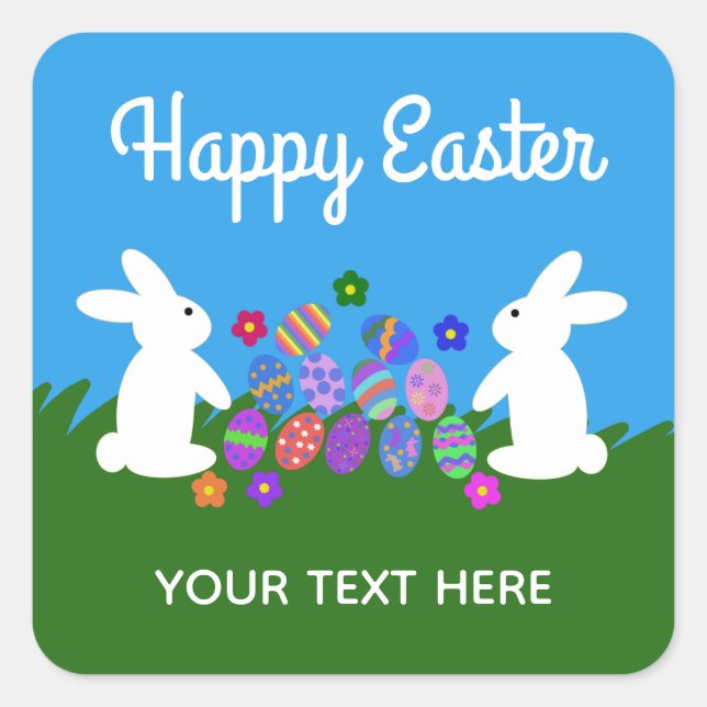 Easter Bunny #1-2 Stickers (Front)