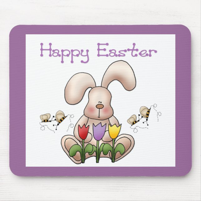 Easter Bunny 2 - Happy Easter Mousepad (Front)