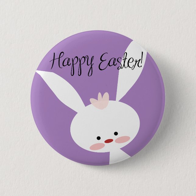 Easter Bunny 2 Inch Round Button (Front)