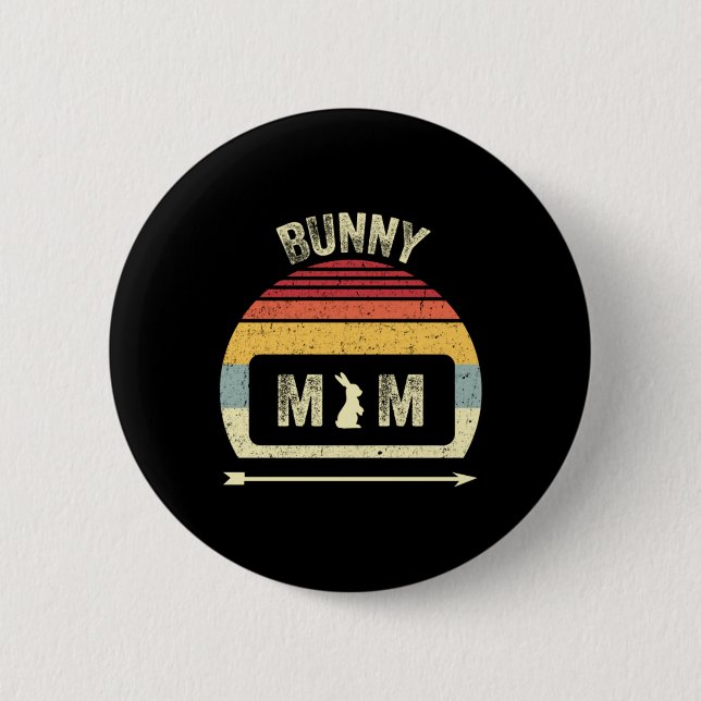 Easter Bunny 2 Inch Round Button (Front)