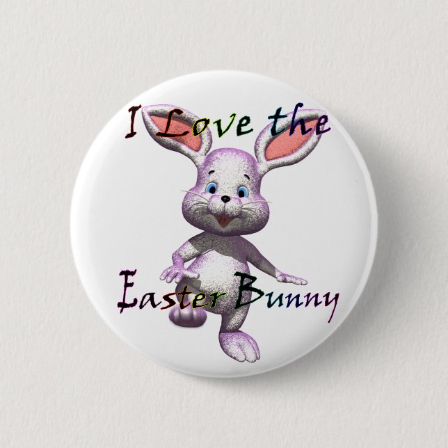 easter.bunny 2 inch round button (Front)