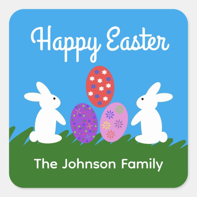 Easter Bunny #2 Stickers (Front)