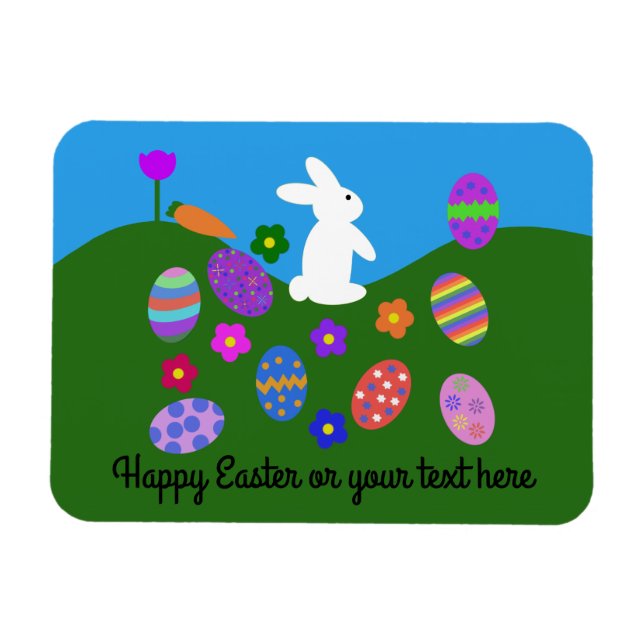 Easter Bunny #3 Magnet (Horizontal)