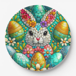 EASTER BUNNY 3D ~ Alcohol Inks ~  Paper Plate