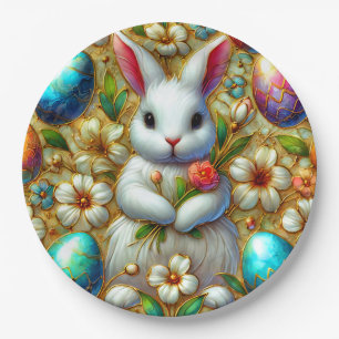 EASTER BUNNY 3D ~ Alcohol Inks ~ Paper Plate